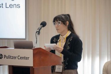 Megan Fromm presenting