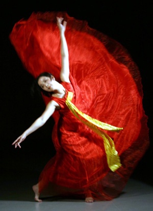 Dance Performance student in red dress