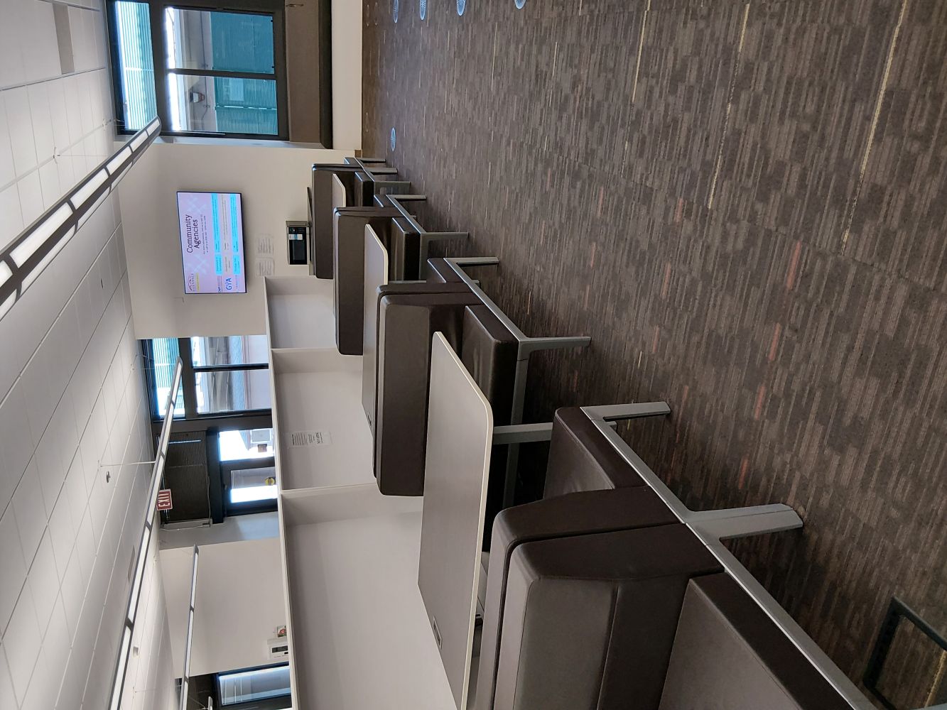 Booth seating area